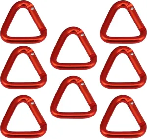 BESPORTBLE 8pcs Camping Clasps Keychain Hooks for Outdoor Activities Professional Locking Carabiner Tool for Hiking Climbing and Projects