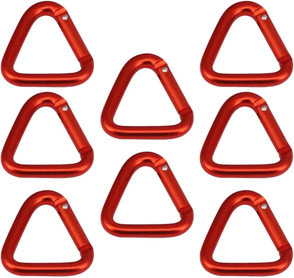 BESPORTBLE 8pcs Camping Clasps Keychain Hooks for Outdoor Activities Professional Locking Carabiner Tool for Hiking Climbing and Projects