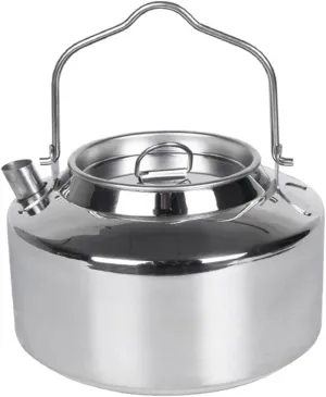 BESPORTBLE Camping Coffee Portable Kettle Handle Outdoor Water Pot Stainless Steel Heat Milk or Tea Fast