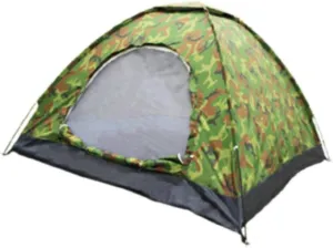 BESPORTBLE Camping Tarp Shelter Lightweight Outdoor Tent Hiking Pole Camouflage Tent for 1 Person Random