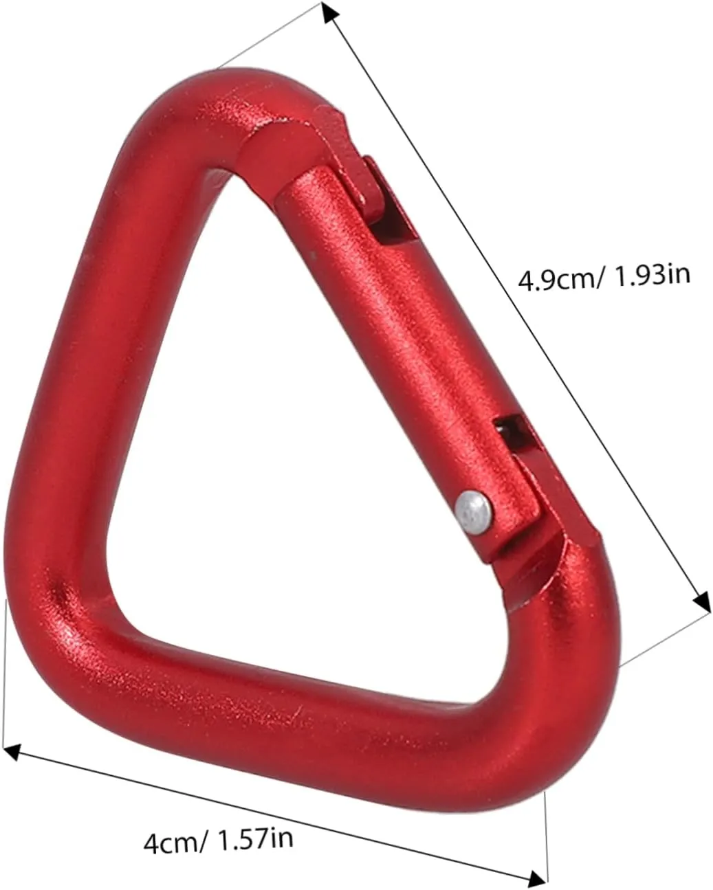 BESPORTBLE Red Convenient Triangle Carabiner Big Carabiner Clip Heavy Duty Carabiner Carabiner Hook Aluminum Alloy