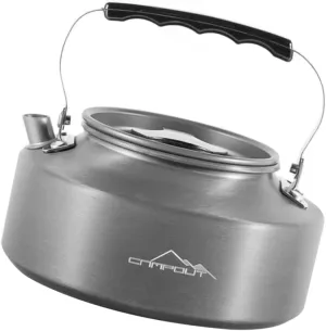 BESPORTBLE Tea Kettle Open Fire Portable Outdoor Hiking Teapot Heat Insulated Handle Multipurpose Hot Water Pot