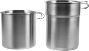 BESPORTBLE Versatile Outdoor Handle Water Cup 2-piece Set Collapsible Design for Easy Storage for Camping Travel