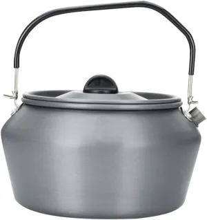 BESTonZON 1pc Outdoor Portable Water Kettle Capacity Camping Teapot with Ergonomic Handle for Smooth Pouring for Hiking Picnics and Travel