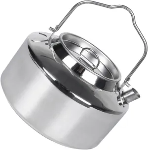 BESTonZON Professional Stainless Steel Tea Kettle Portable Camping Kettle Lockable Handle for Outdoor Cooking