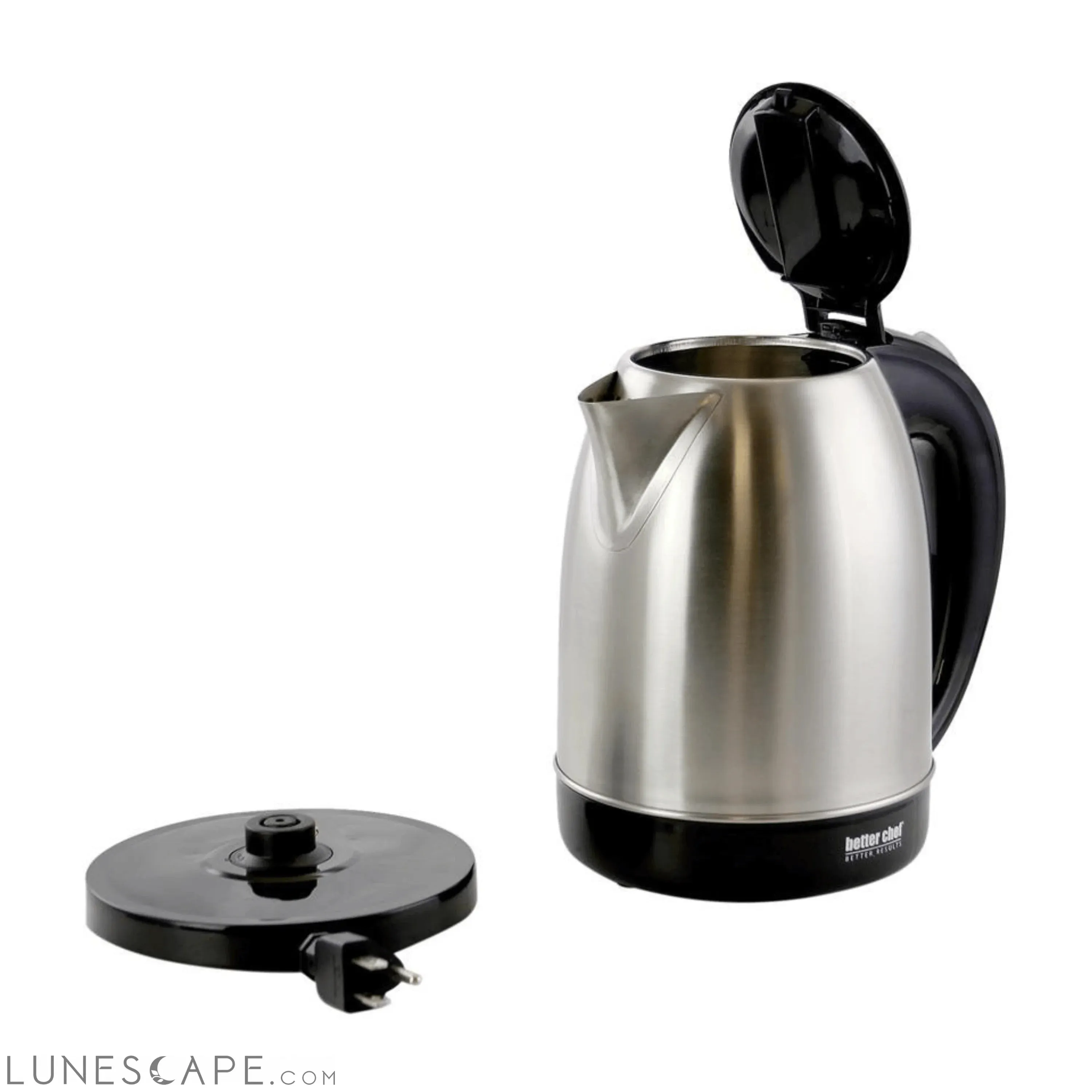 Better Chef 1.7L 7.2-Cup Stainless Steel Cordless Electric Kettle