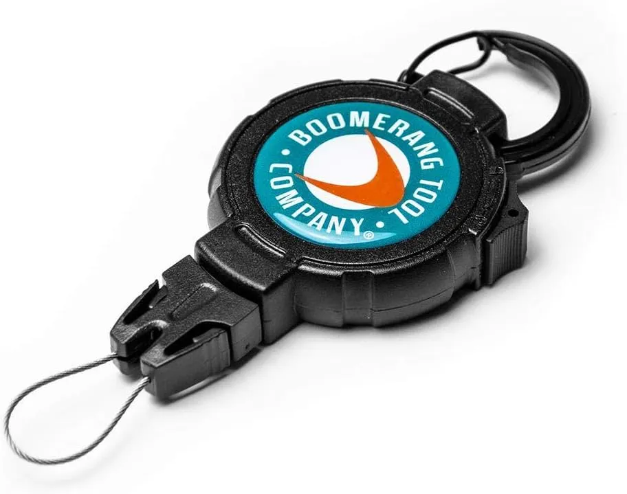 BOOMERANG TOOL COMPANY T-Reign Outdoor Retractable Gear Tether - Black