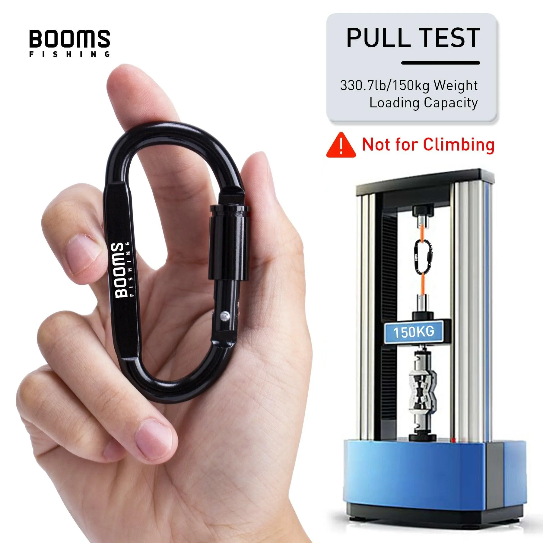 Booms Fishing 1/9Pcs Survival D-ring Carabiner Clip Screw Lock Travel Hook Aluminum Aalloy Buckle Carabiner Camp Equipment