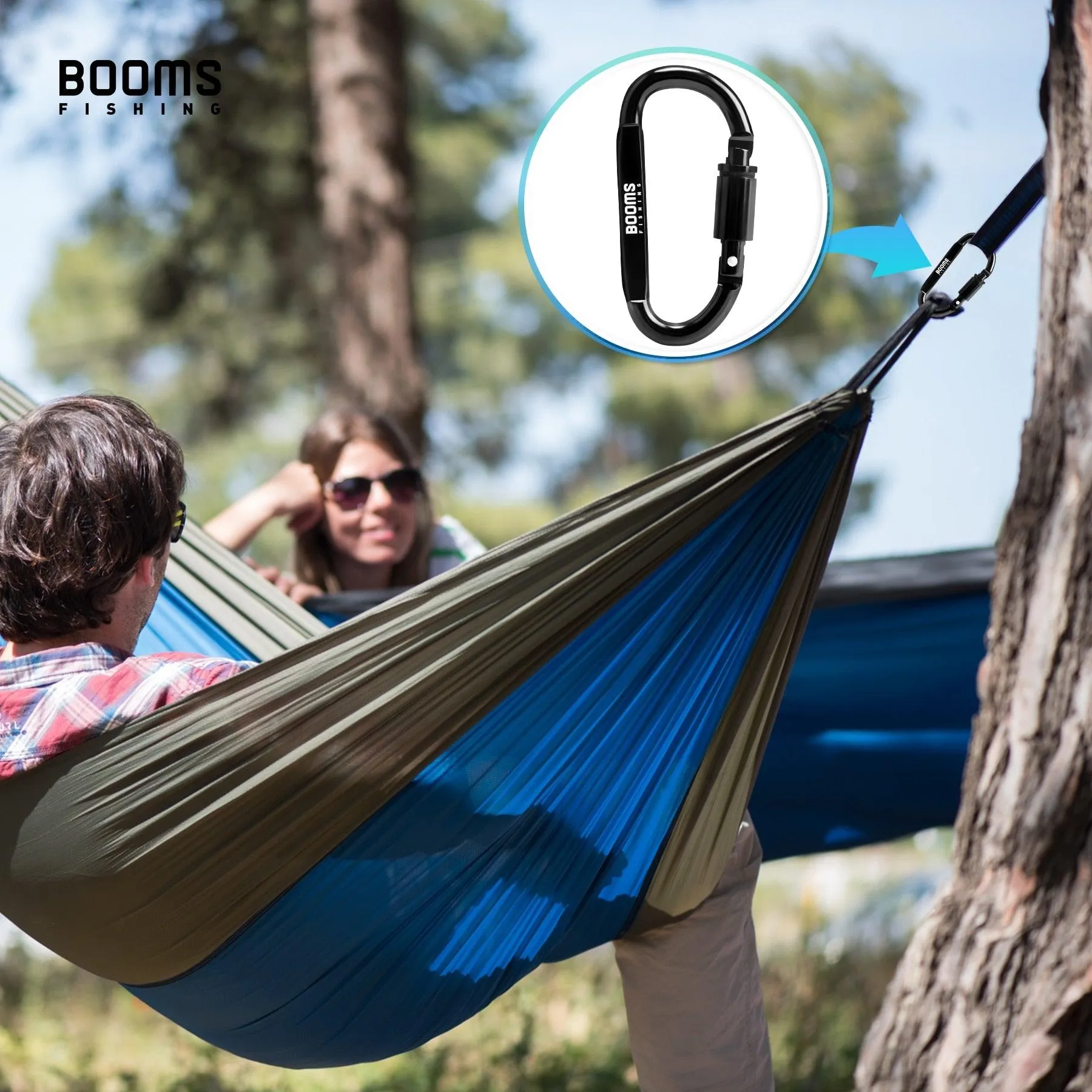 Booms Fishing 1/9Pcs Survival D-ring Carabiner Clip Screw Lock Travel Hook Aluminum Aalloy Buckle Carabiner Camp Equipment