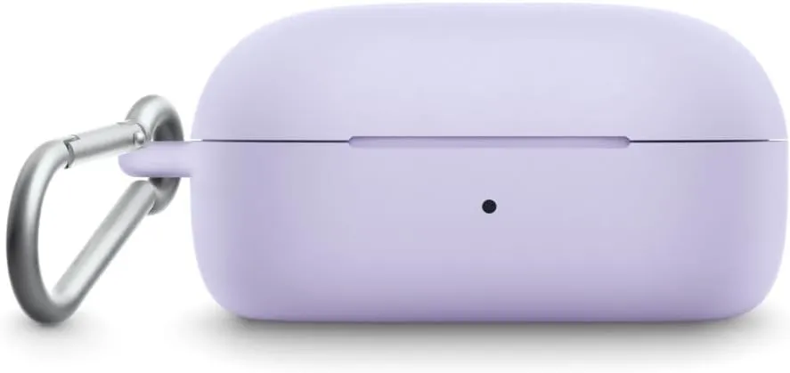 Bose QuietComfort Earbuds Silicone Case Cover, Protective Silicone Exterior, with Aluminum Carabiner for Convenient Carrying, Chilled Lilac