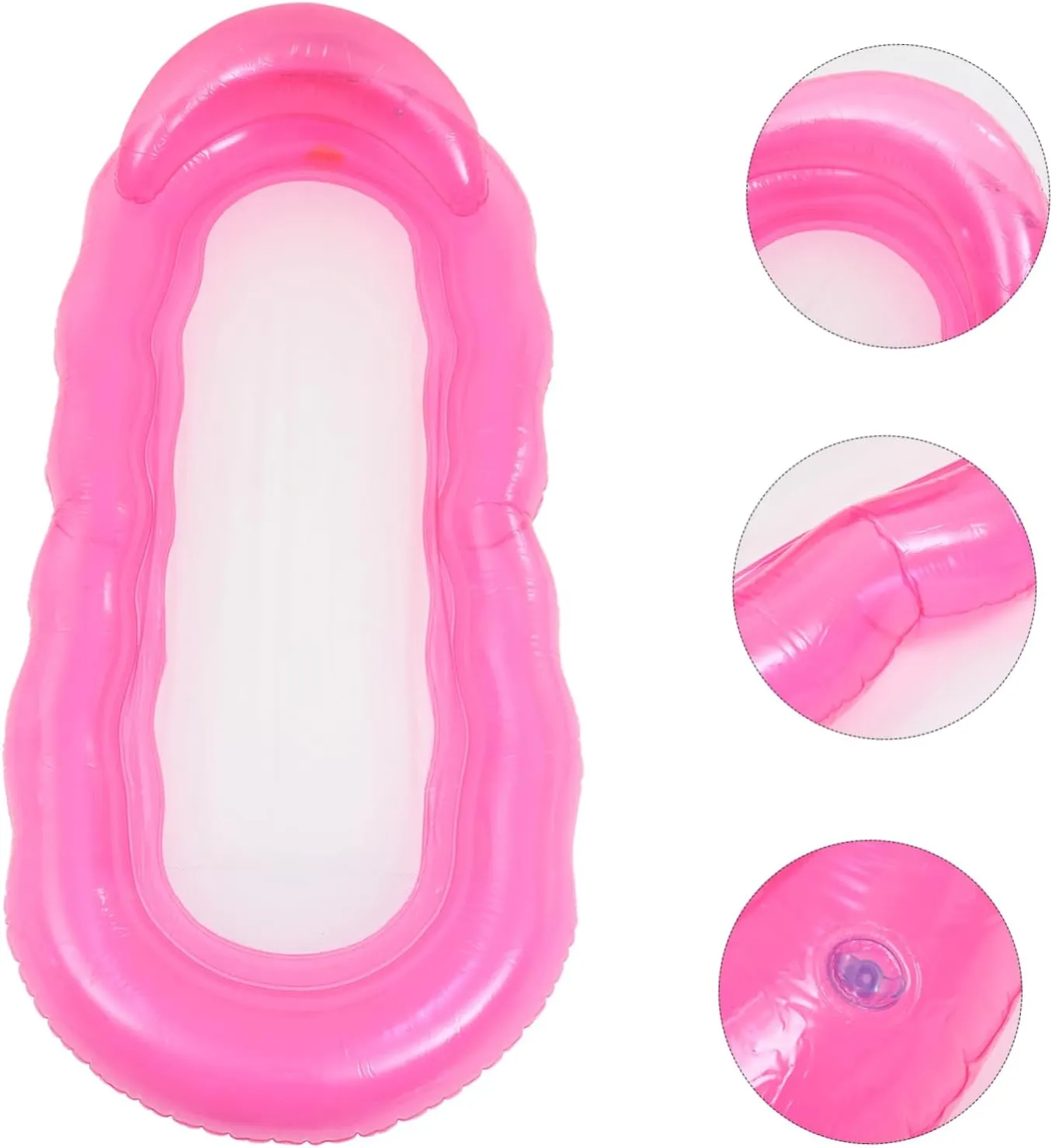 Breathable Pool Floating Chair Inflatable Pool Cushion Foldable Floating Hammock Pool Recliner Pool