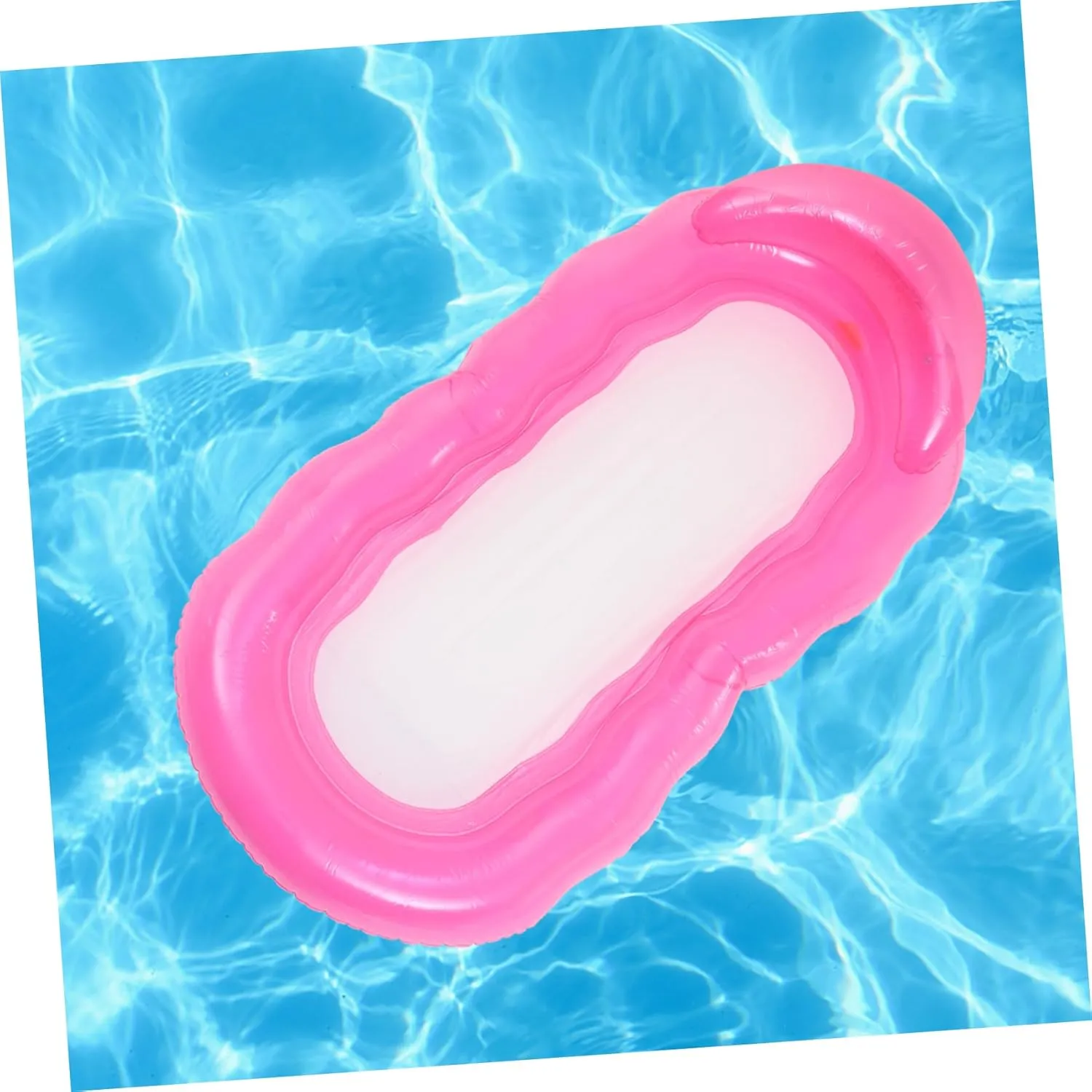 Breathable Pool Floating Chair Inflatable Pool Cushion Foldable Floating Hammock Pool Recliner Pool