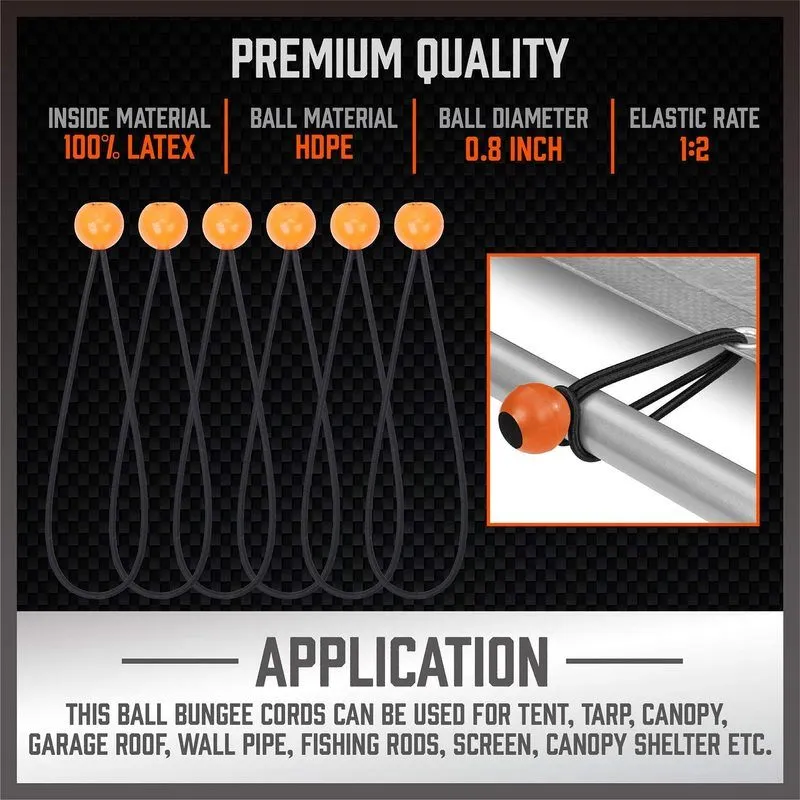 Bungee Cords Canopy Ball Ties