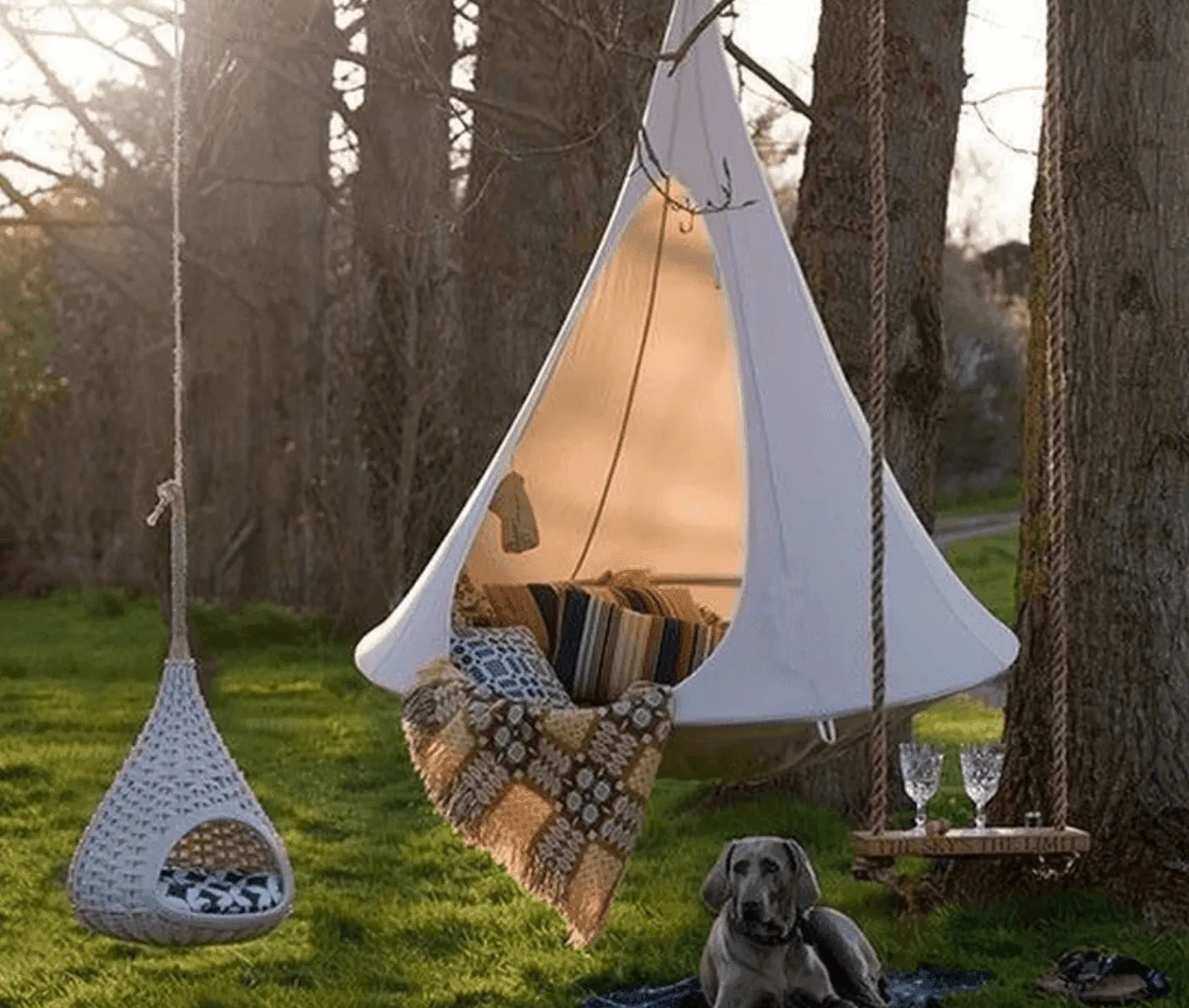 Butterfly Hammock Tent - Kids Outdoor Hanging Bed