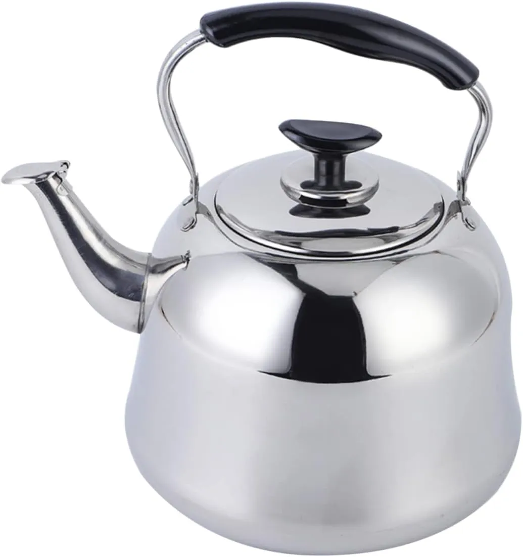 Cabilock Classic Whistling Stovetop Kettle Hot Water Tea Stainless Steel Material Heat Resistant Handle Gas/electric/induction Stove Safe