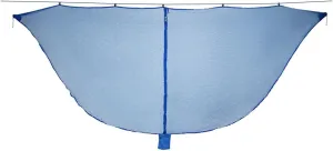 Camp Outdoor Easy Setup Travel Portable Hammock Mosquito Net Fabric Nylon Camping Double Person Foldable Separating Mosquito Bed Net Strong (Blue)