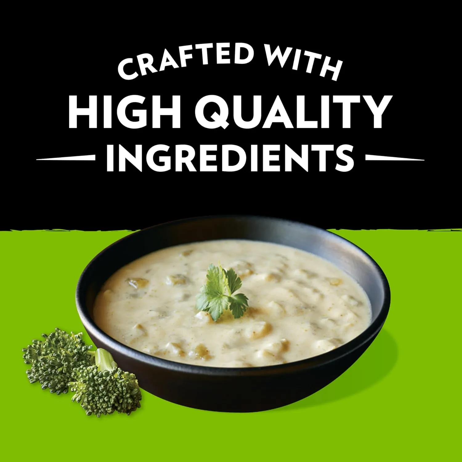 Campbell's Slow Kettle Style Creamy Broccoli Cheddar Bisque, 15.5 oz Microwavable Bowl (Case of 8)