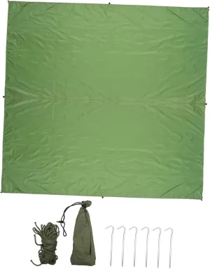 Camping Accessory Beach Shade Tent Tent Campers Cover Camping Sunshade Waterproof Canvas Green 3-4 Person
