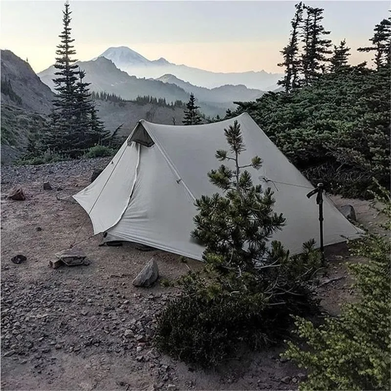 Camping Awning Canopy Tarp Durable Waterproof Lightweight for Outdoor Tent Shade Multi-Purpose Use(Gray 1P 3 Season)