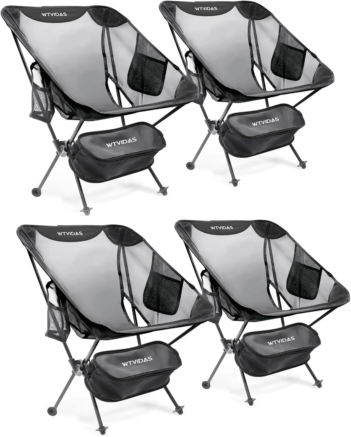 Camping Beach Chairs 2 Pack,Compact Backpacking Chairs,Full Breathable Mesh,Ultralight Aluminum Camp Chairs for Backpacking Fishing Picnic Beach