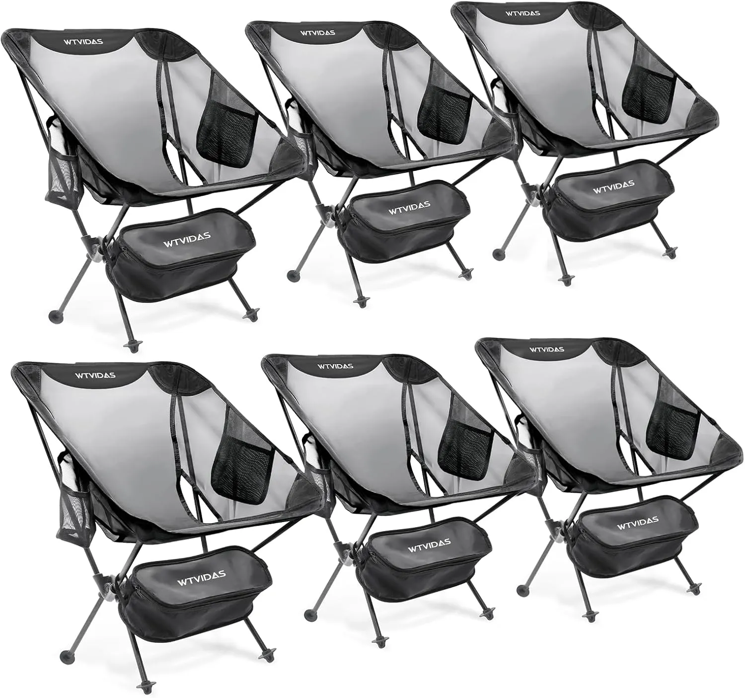 Camping Beach Chairs 2 Pack,Compact Backpacking Chairs,Full Breathable Mesh,Ultralight Aluminum Camp Chairs for Backpacking Fishing Picnic Beach