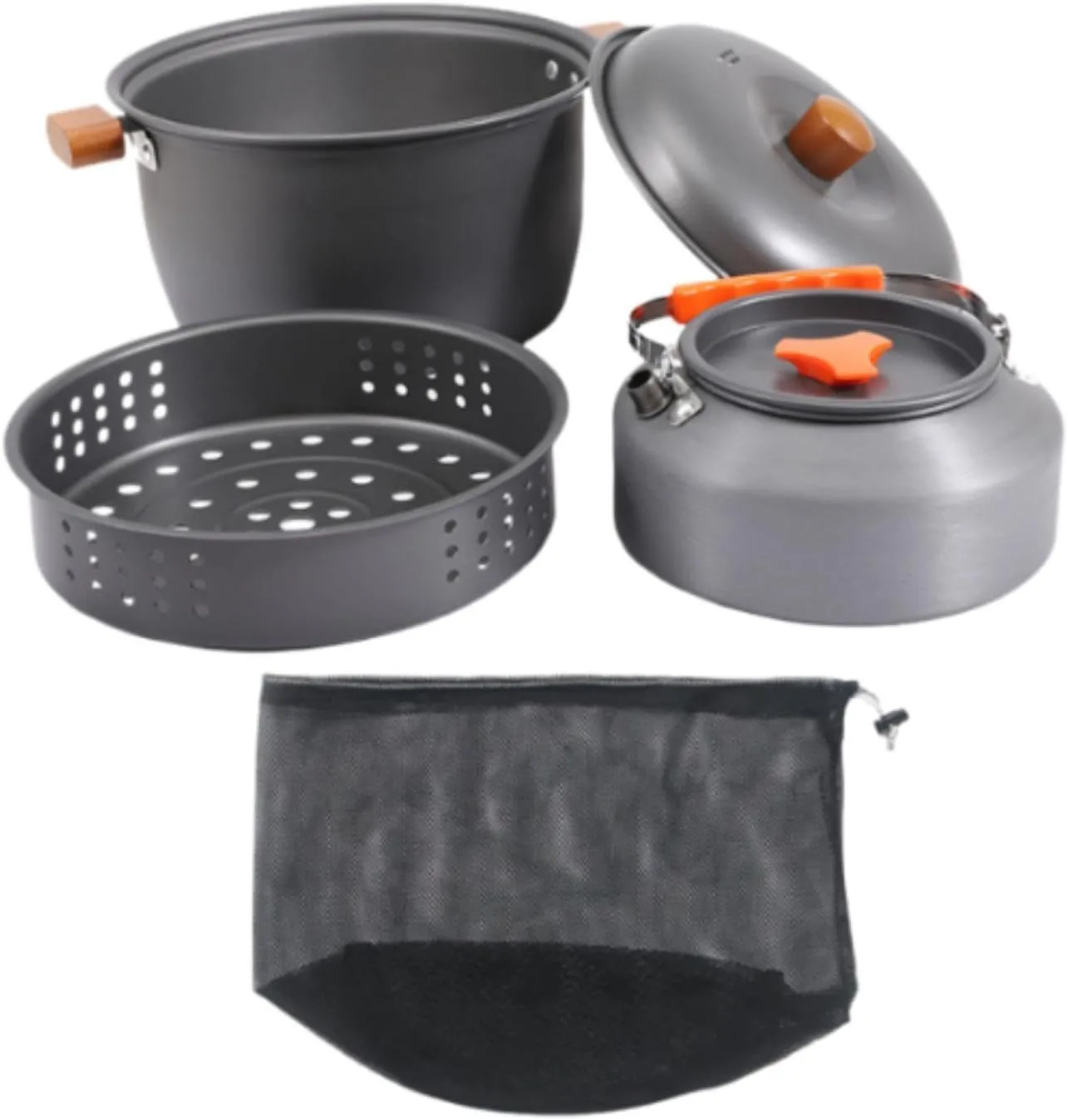 Camping Cookware Coffee Pot Portable Aluminum Accessories Cooking Pot Outdoor Cooking Gear for Travel Outdoor Activities