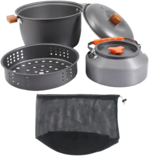 Camping Cookware Coffee Pot Portable Aluminum Accessories Cooking Pot Outdoor Cooking Gear for Travel Outdoor Activities