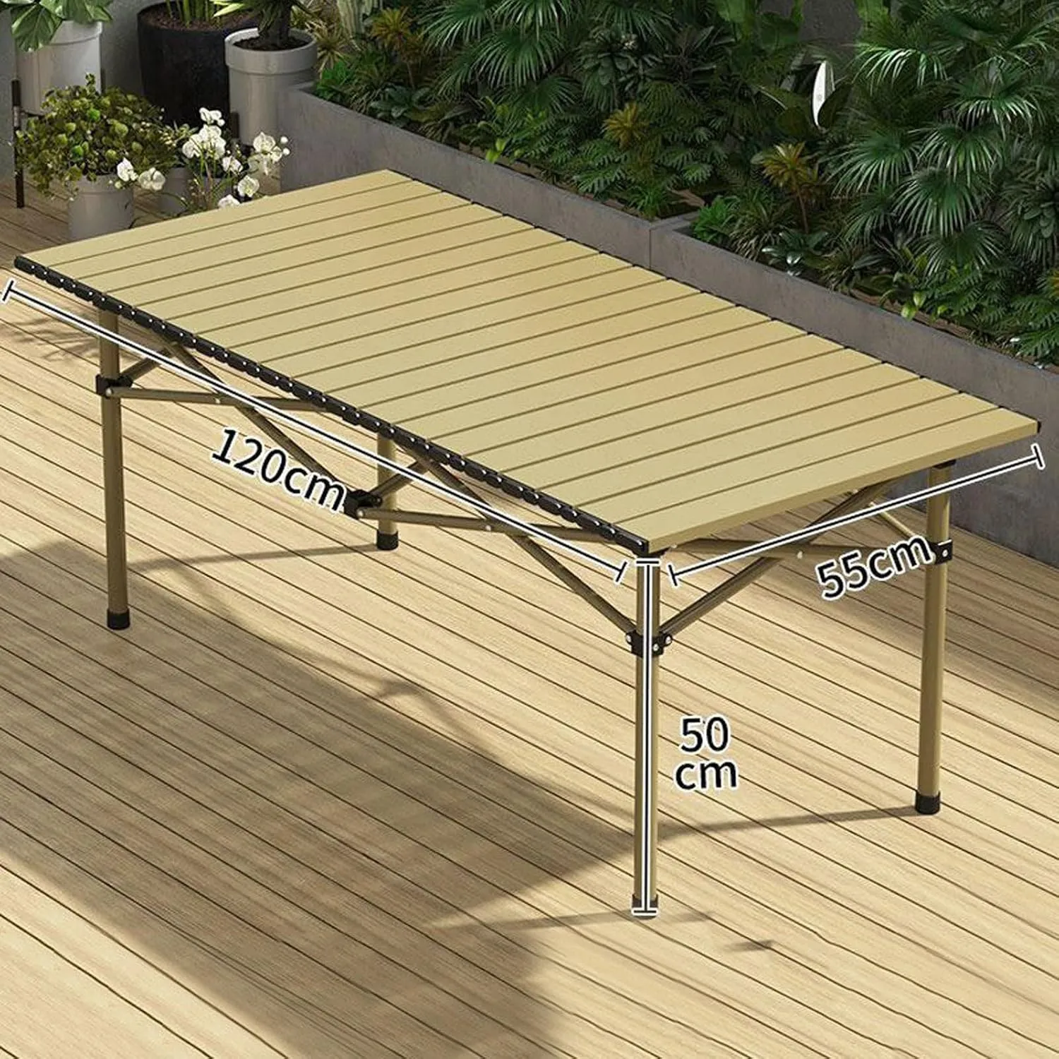 Camping Folding air and Table Set with Roll up Carbon Steel Folding Bea Picnic Tables Collapsible Backpack Lawn air for More People Party, BBQ