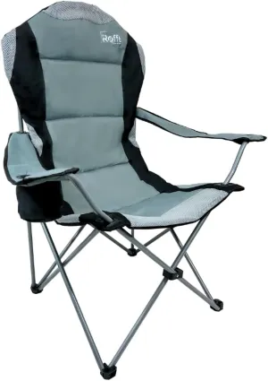 Camping Folding Chair | Heavy Duty | Supports 250 LBS | Steel Frame | Collapsible with Cup Holder | 21" D x 36" W x 42" H