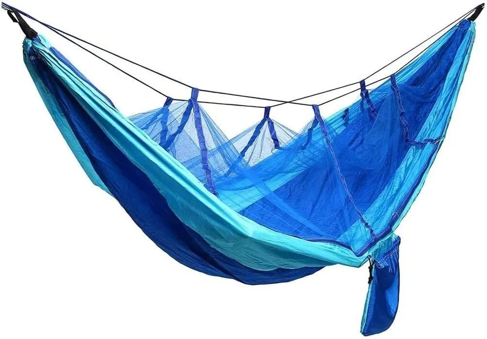 Camping Hammock Beach Swing Bed with Mosquito Net for Outdoor Backpacking & Travel