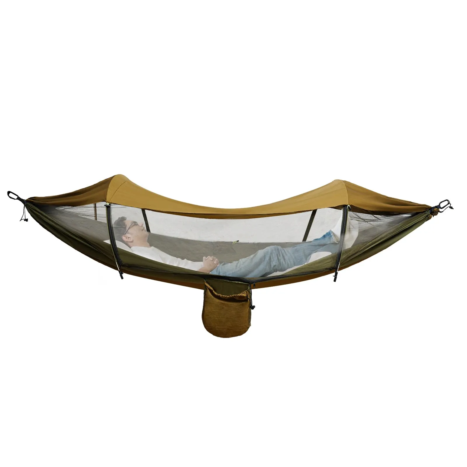Camping Hammock, Portable Camping Hammock, Anti-mosquito and Anti-Sun Camping Hammock