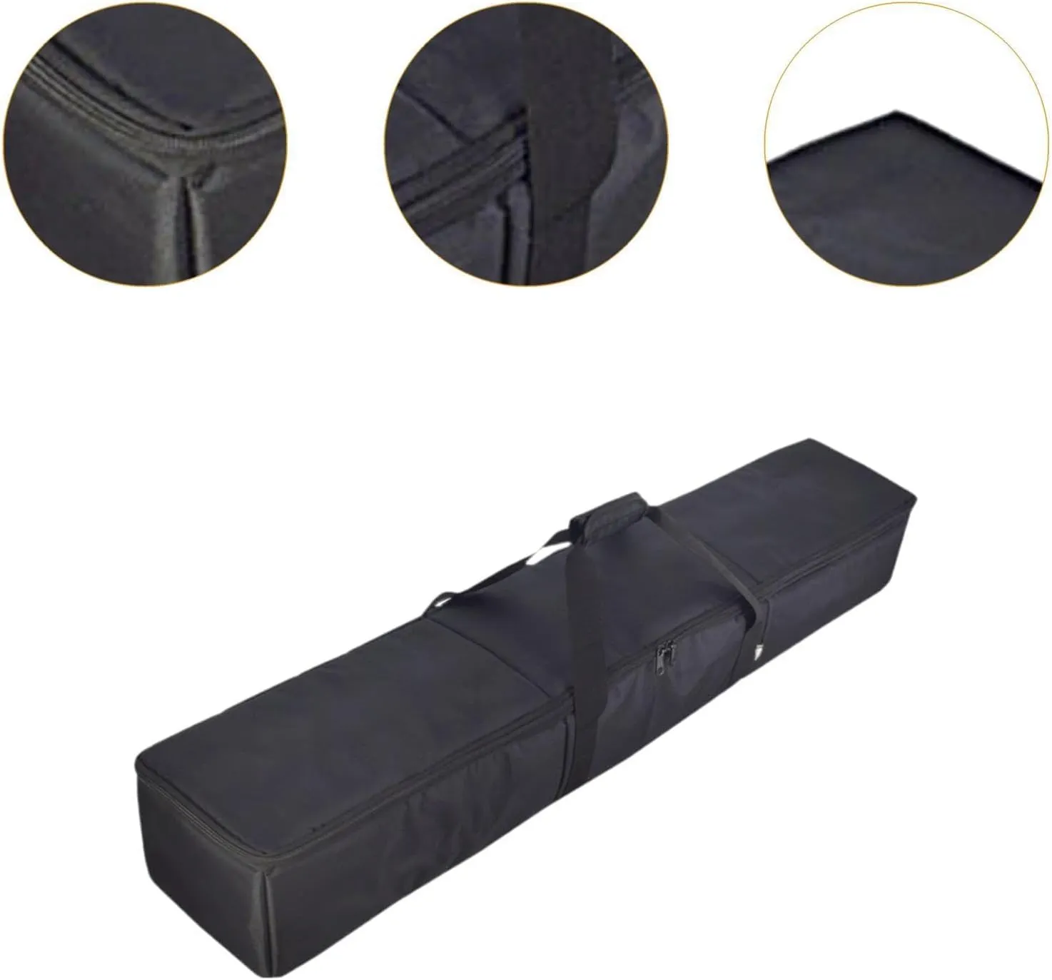 Camping Hammock Stand Handbag Foldable Hanging Chair Storage Bag Carrying Portable Lightweight Zippered Duffel Bag for Garden, Black