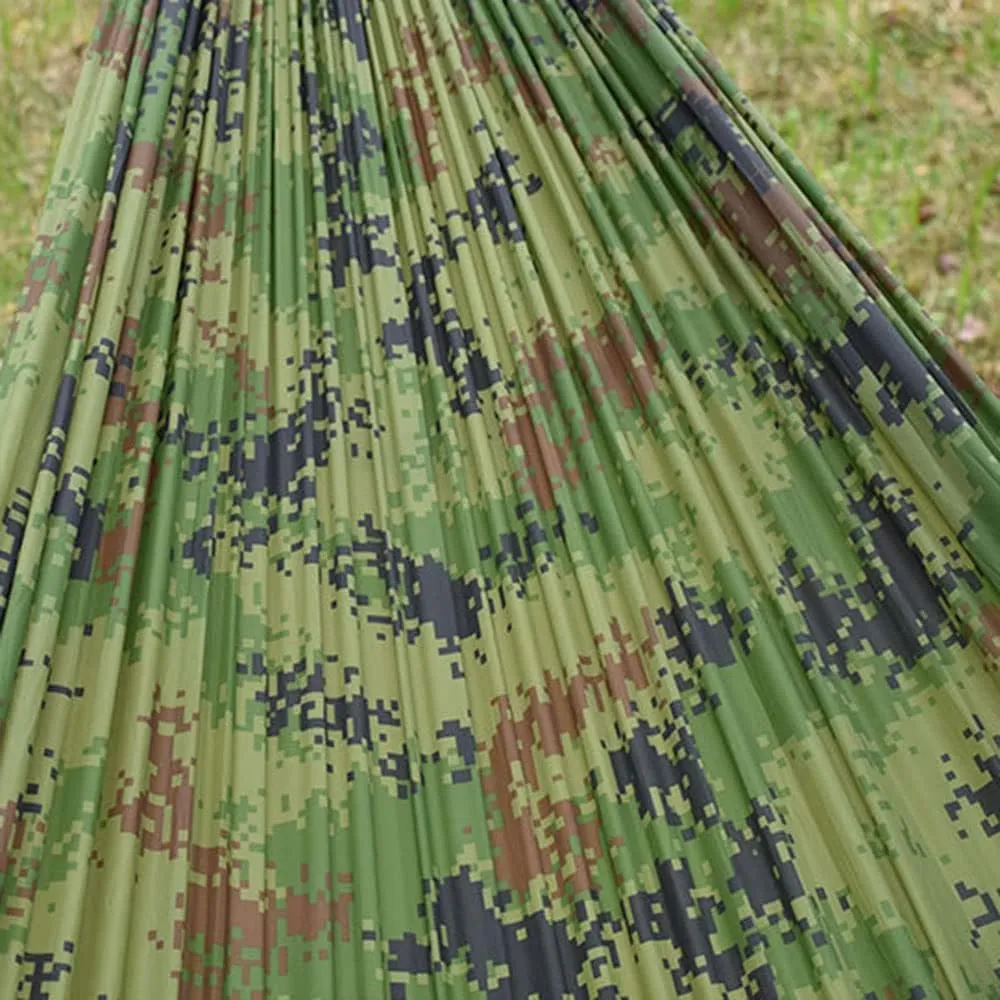 Camping Hammock with Net,Single & Double Tree Hammock Net, Lightweight Nylon Portable Hammock for Outdoor Camping, Lightweight Tree Hammocks (D-Camouflage)