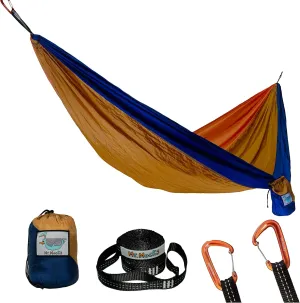 Camping Hammocks | Single Double and Bunk Bed Backpacking Hammock | Featherlite Outdoorsman Survival | hammok hamick hamock | (Wild Turkey, Single)