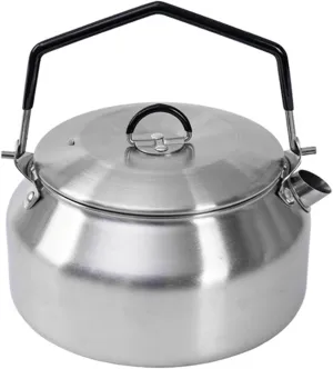 Camping Kettle, 1L Camp Tea Coffee Stainless Steel Outdoor Hiking Kettle Camping Tea Kettle