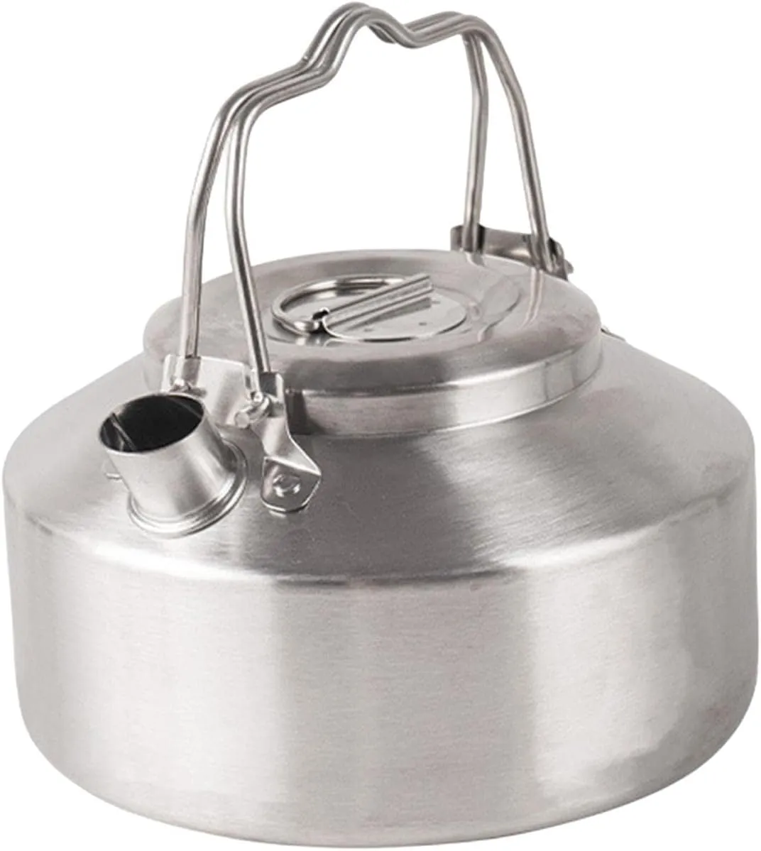 Camping Kettle Compact Double Lockable Handle for Open Fire Tea Kettle Small