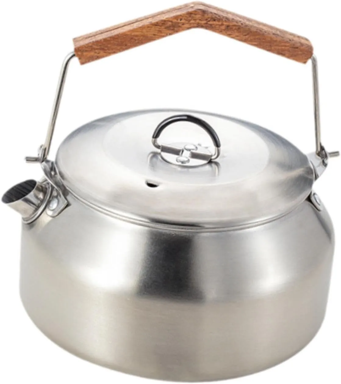Camping Kettle, Cookware, 1L Water Coffee Pot, Picnic Teapot for Outdoor, Travel Backpacking,Boiling Water Over Fire,Climbing