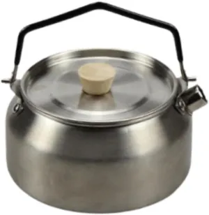 Camping Kettle for Over Fire 1 L Coffee Tea Pot for Climbing Picnic Fishing
