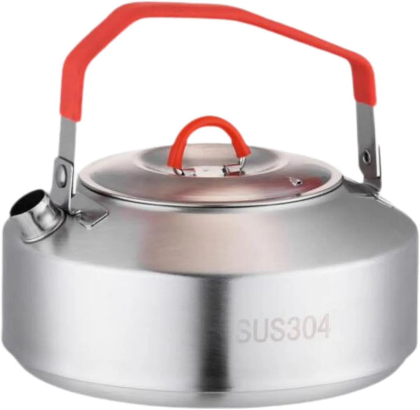 Camping Kettle Hiking Kettle Stainless Steel with Handles Teapot Camp Tea Coffee Pot for Backpacking Traveling Camping Picnic, 900ml