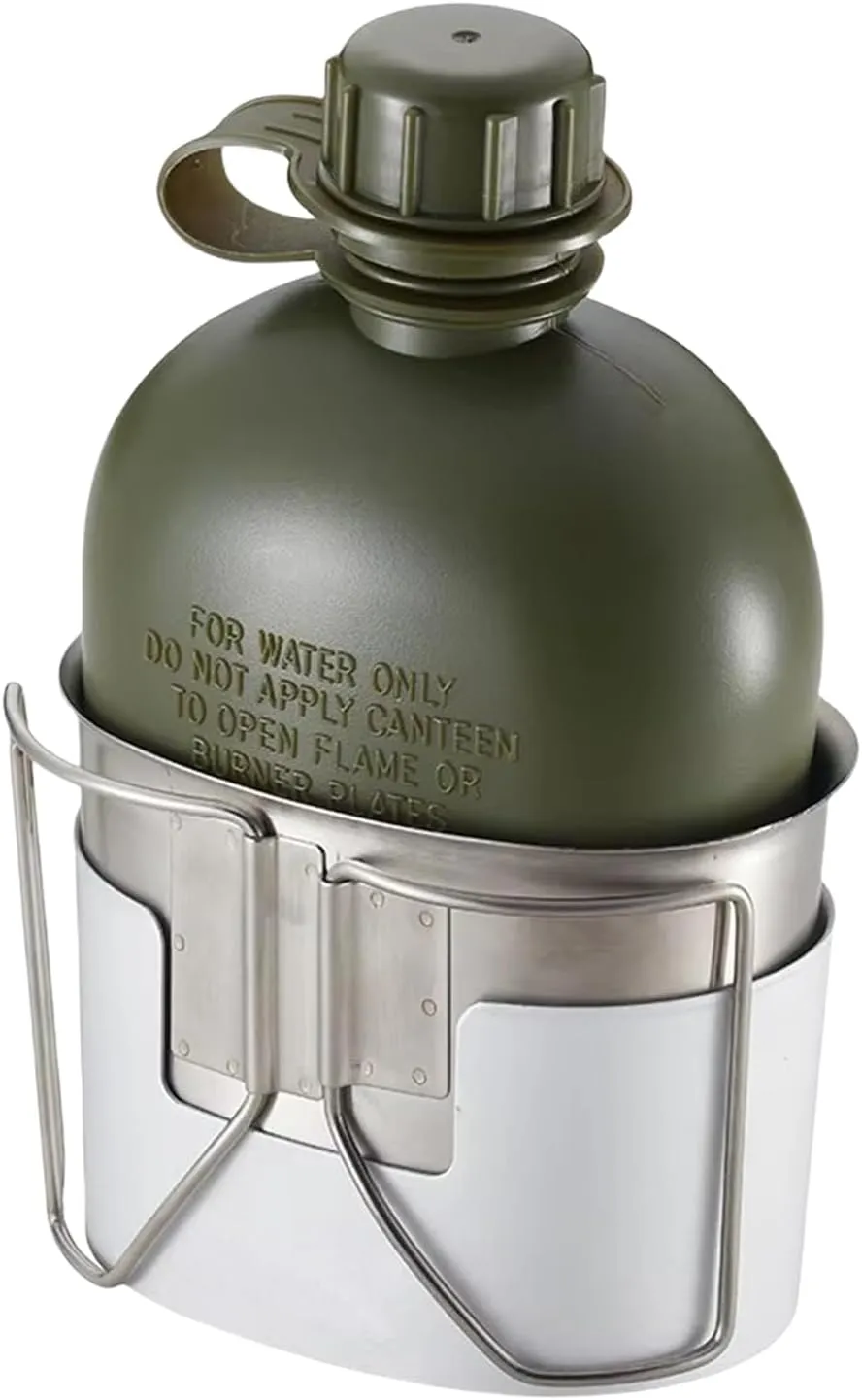 Camping Kettle – Stainless Steel Gear, Folding Stove | Lightweight Water Kettle For Outdoor Hiking, Coffee And Tea Preparation On Backpacking Trips, Compact Drink Cup Set Marine Use, Picnic Events