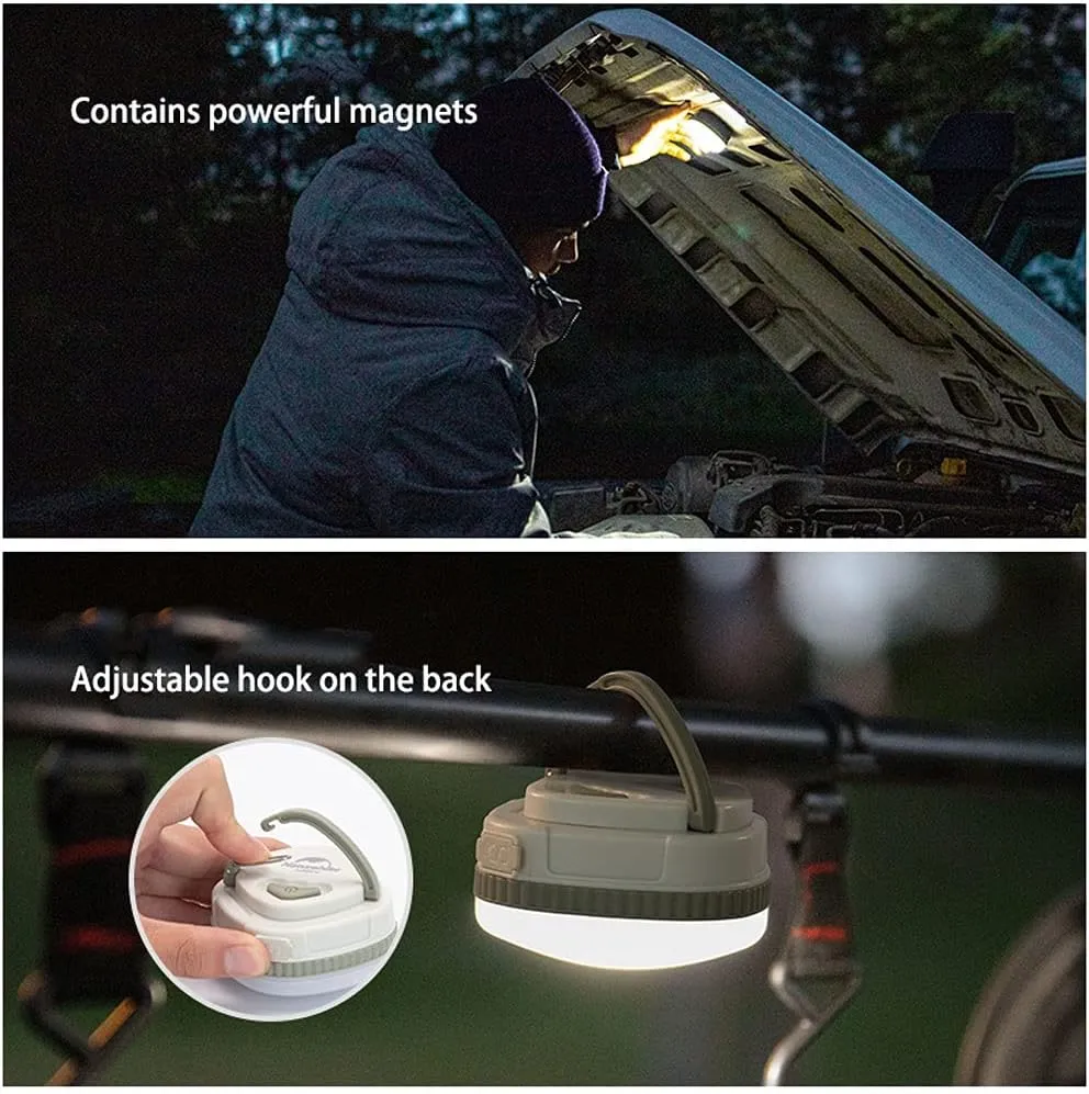 Camping Lantern Powerful Magnetic Outdoor Tent Light Rechargeable Camping Light Waterproof Lighting Light and Compact Multi-Function Lantern Portable Light for Camping Hiking Fishing