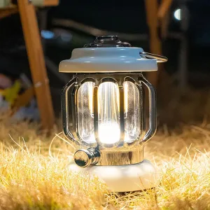 Camping Lantern Rechargeable , Battery Powered Lanterns Portable for Power Outages,Romantic Atmosphere Lamp for Party,Tents,Holiday, Hiking (Milk White)