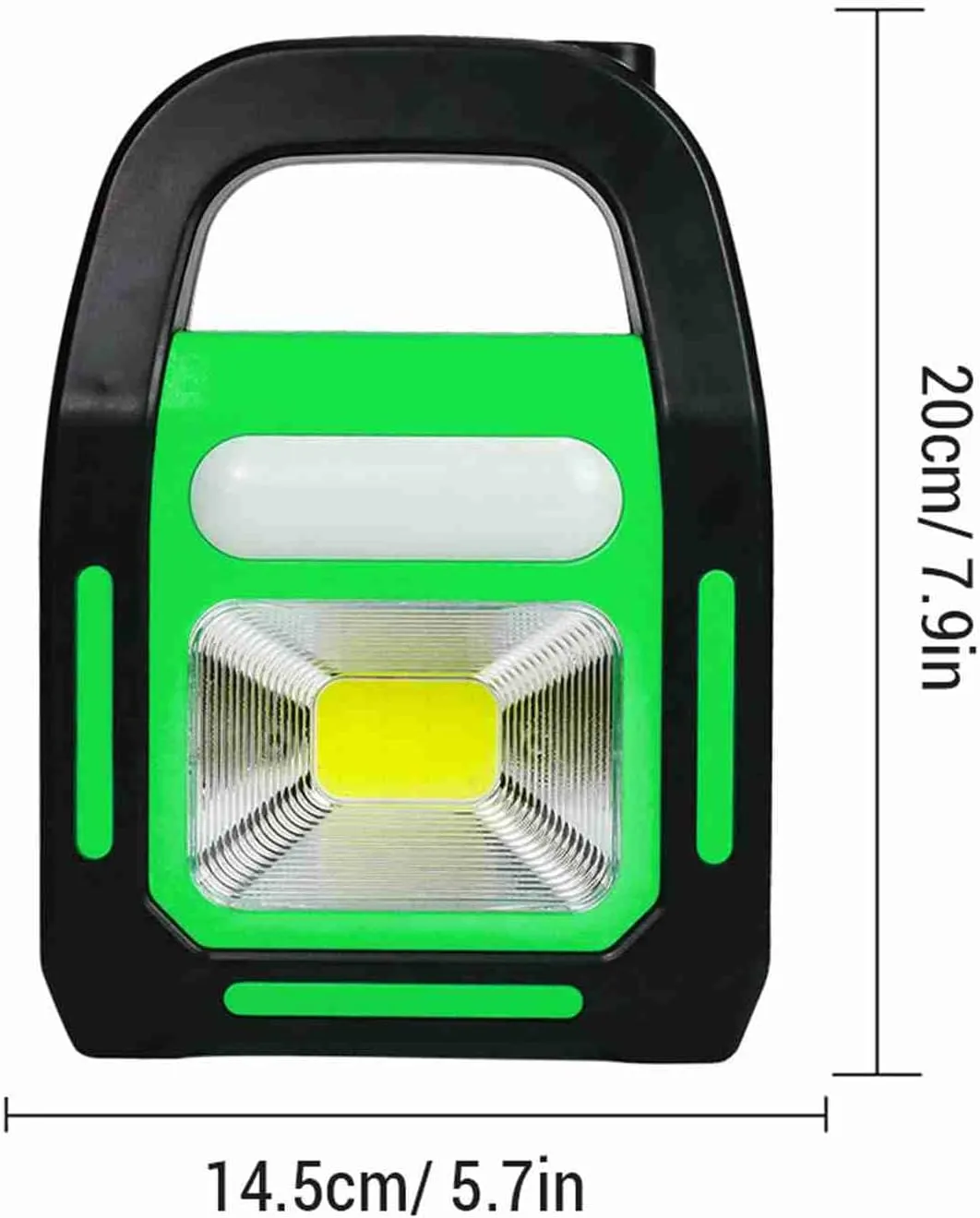Camping Lantern,3 in 1 Solar USB Rechargeable Lantern Tent Lights for Emergency, Hurricane (Green)