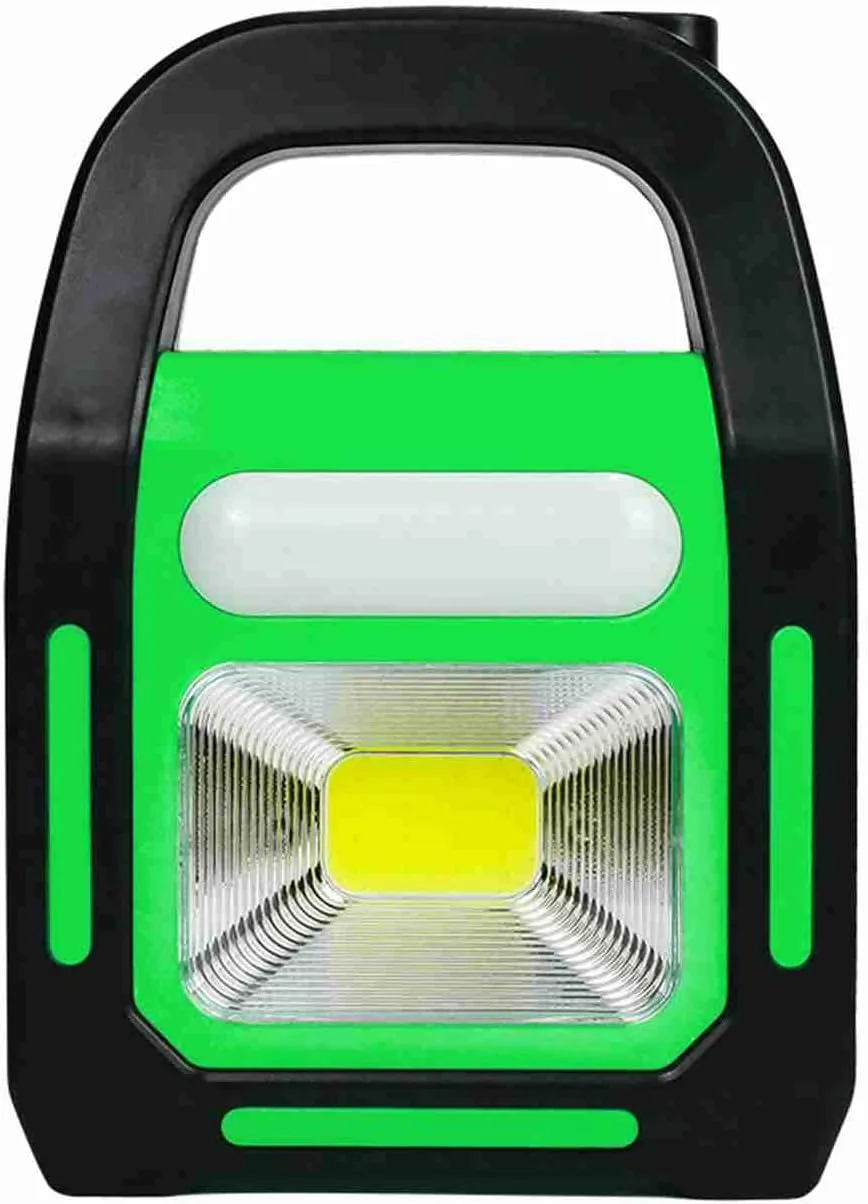Camping Lantern,3 in 1 Solar USB Rechargeable Lantern Tent Lights for Emergency, Hurricane (Green)