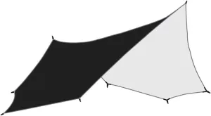 Camping Tarp,Octagon 5.1x5.1m Large Tarp Waterproof Shade Sail Sun Shelter Camping Awning Tent Sunshade Outdoor Garden Canopy Beach Tourist (Color : Black)