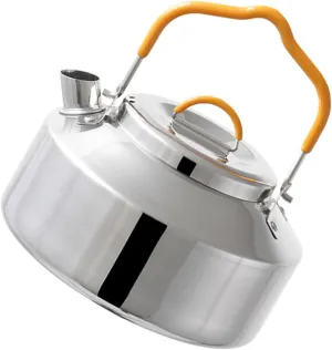 Camping Tea Kettle Portable Stainless Steel Kettle for Outdoor Use for Tea and Hot Beverages Lightweight and Durable Design