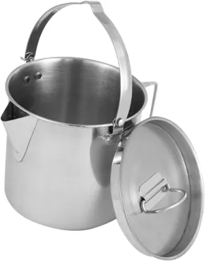 Camping Tea Pot Large Capacity Stainless Steel Kettle Whistle Outdoor Cooking Tool