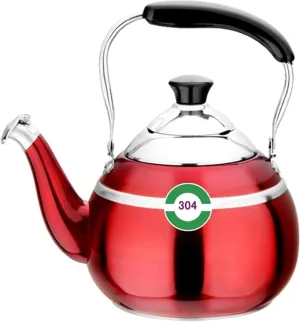 Camping Teapot, Whistling Tea Kettle for Stove Top, for Coffee, Milk, Gas Electric Applicable