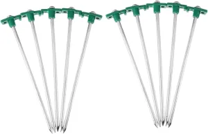 Camping Tent Nail 10 Pcs Extended Stainless Tent Pegs for Hiking Ground Stakes Easy Install Tarp Pegs