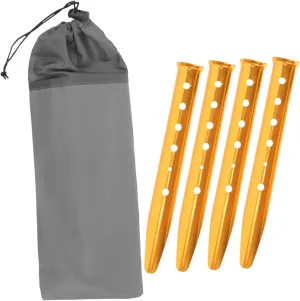 Camping Tent Stakes Ropes Heavy Duty Screw Pegs Metal Ground Stakes for Tent Tarp Canopy Outdoor Use